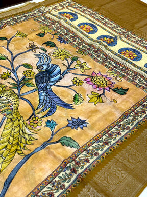 Majestic Pure Viscose Dola Check Saree