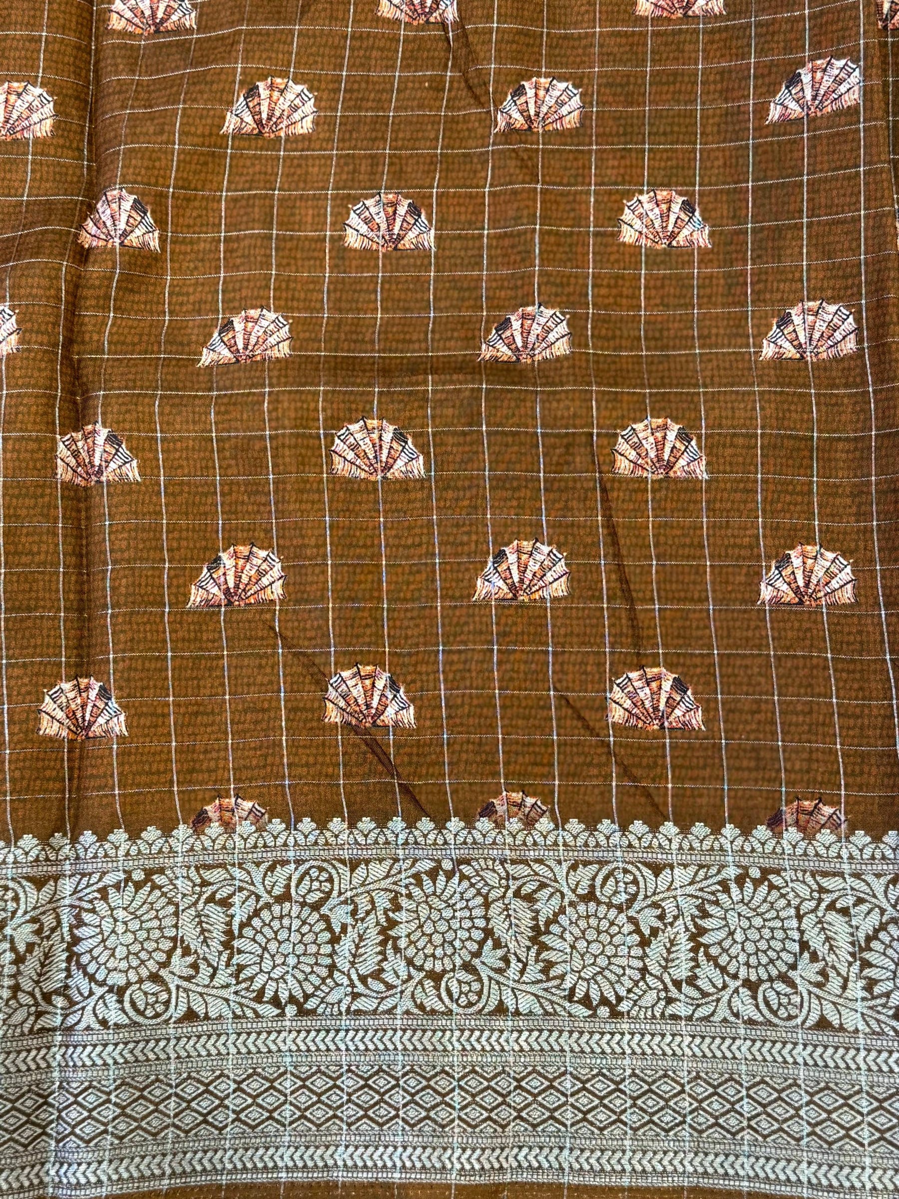 Tradition Pure Viscose Dola Check Saree


