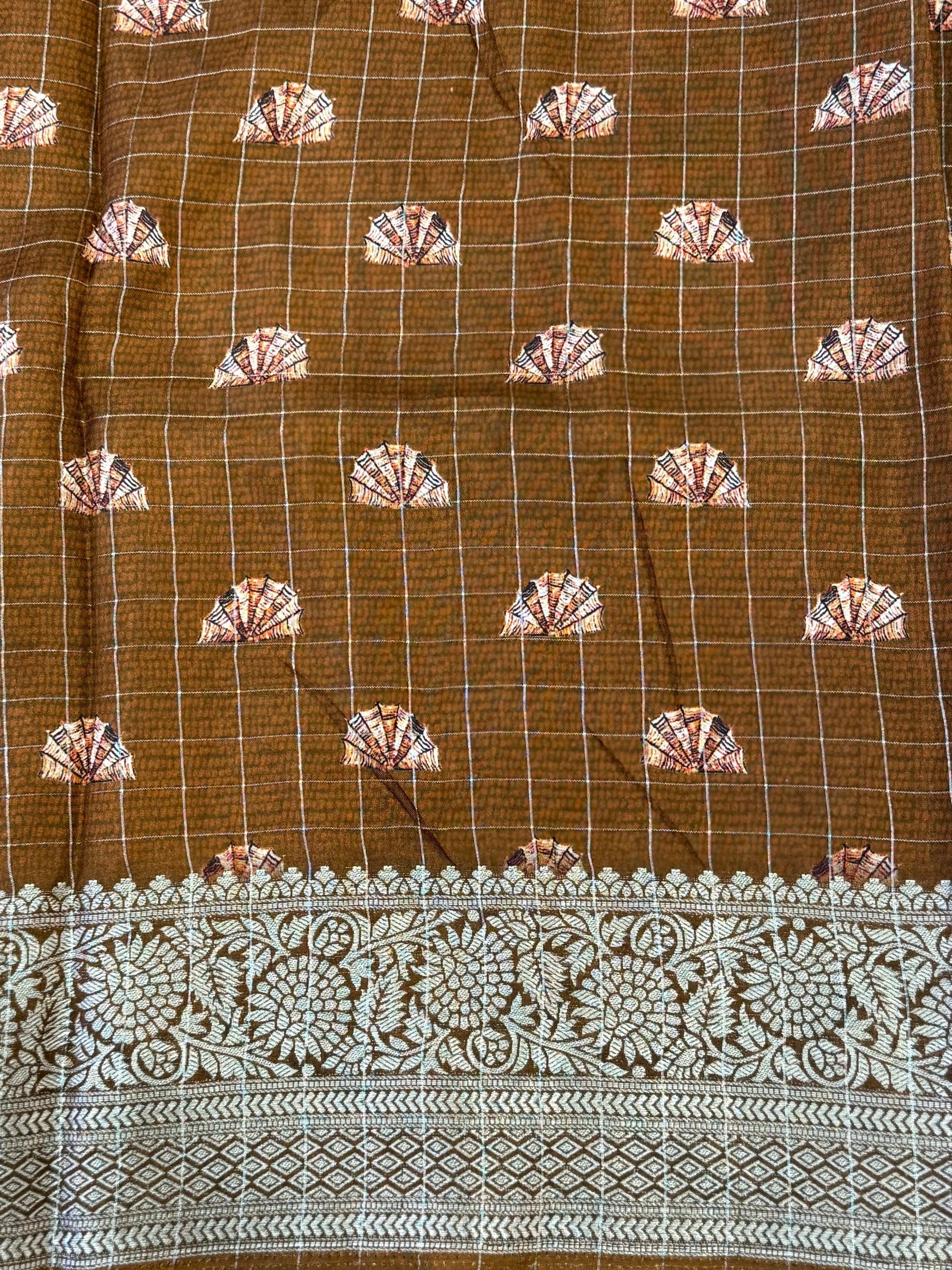 Tradition Pure Viscose Dola Check Saree


