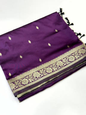 Magenta Celebrity Wear Kanjivaram Saree