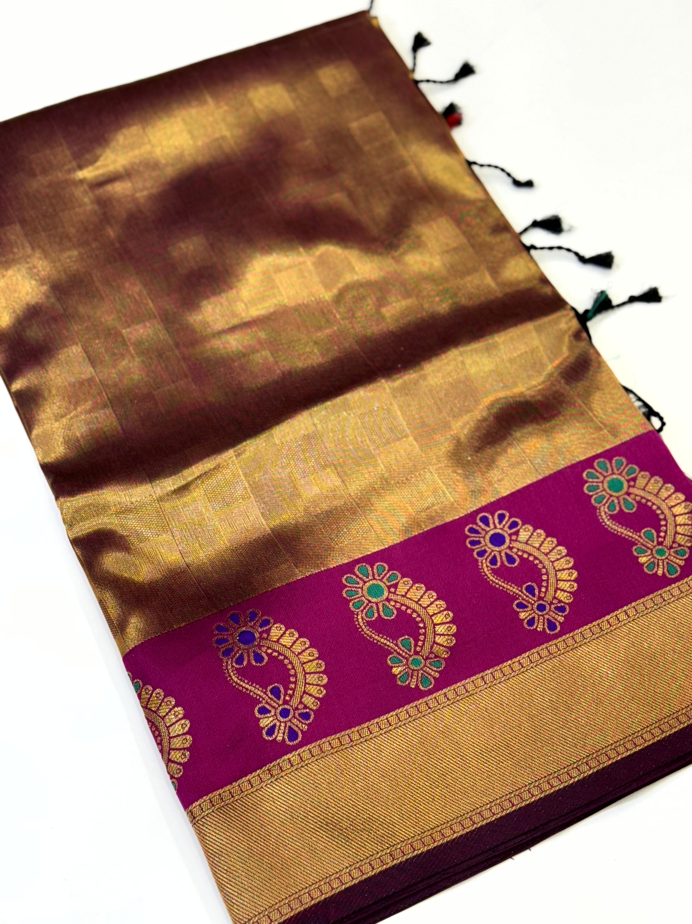 Golden Grace Tissue Kanjivaram Saree