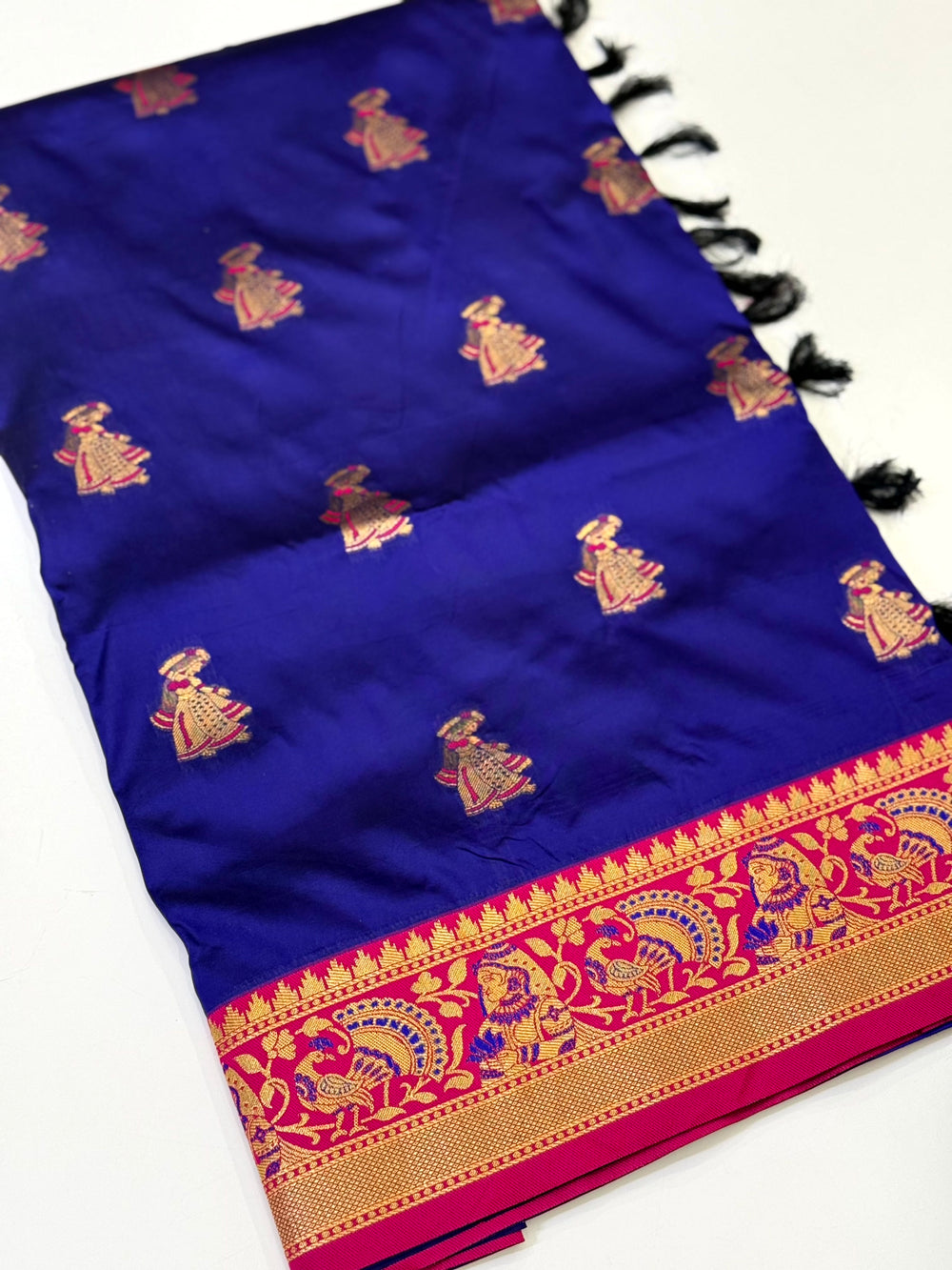 Royal Yeval Paithani Soft Silk Saree