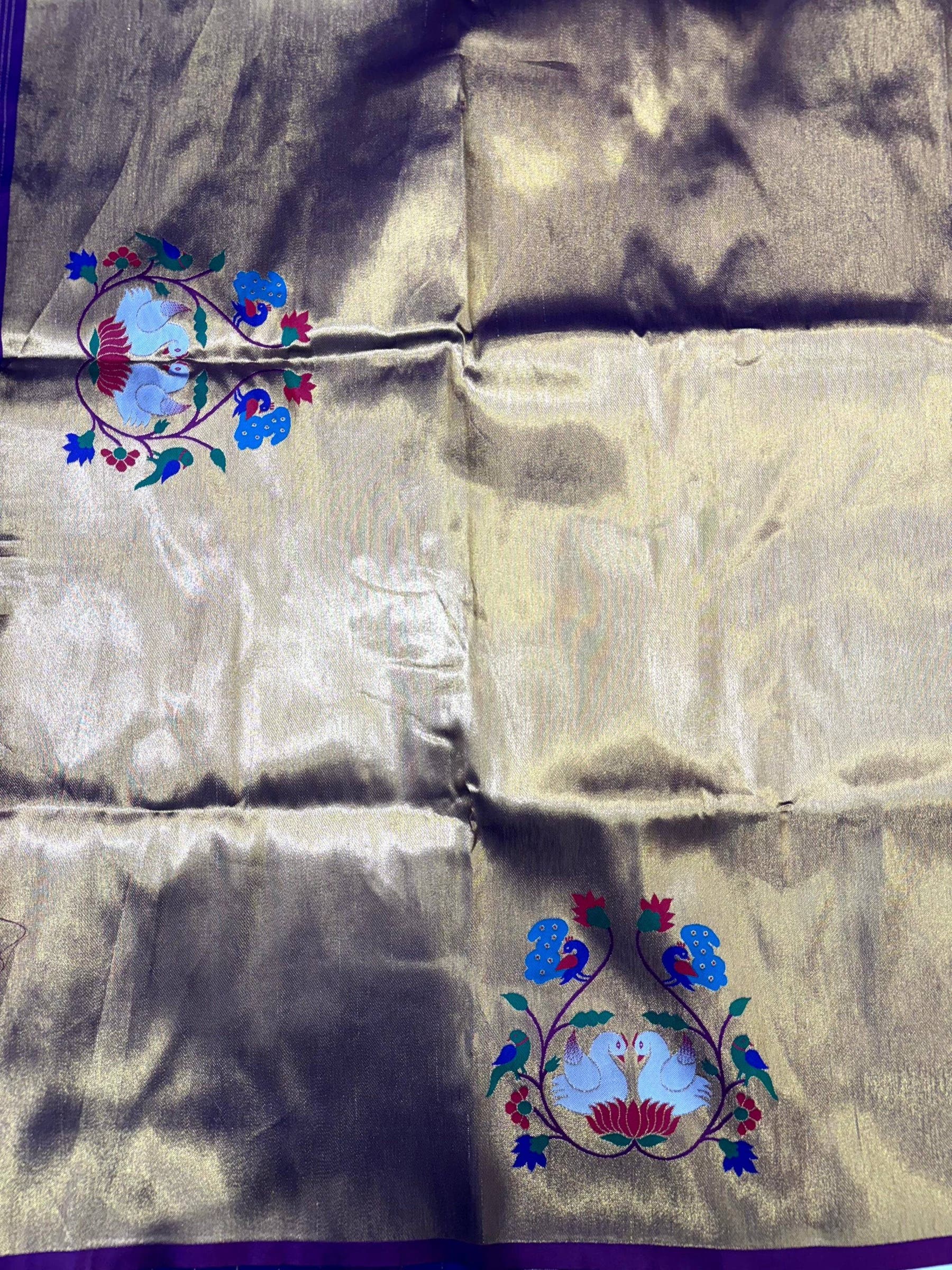Royal Swan Meenakari Yevla Soft Silk Saree


