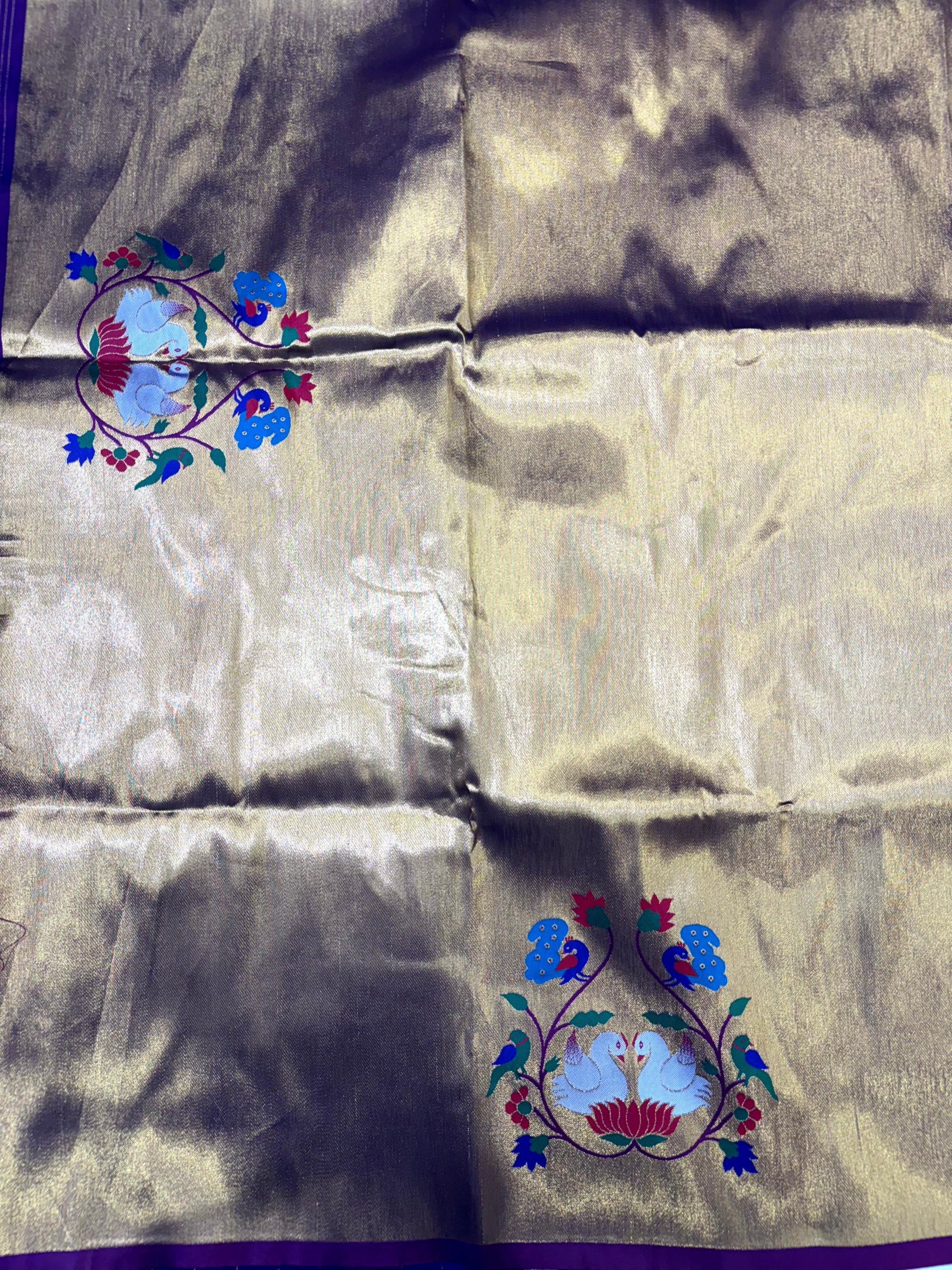 Royal Swan Meenakari Yevla Soft Silk Saree


