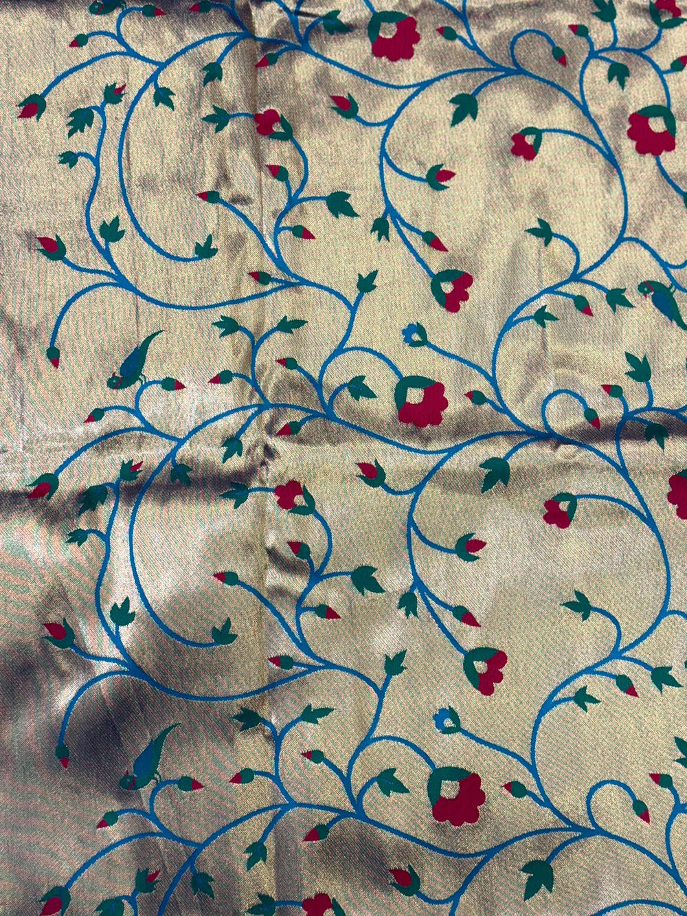 Golden Grace Zari Tissue Paithani Saree