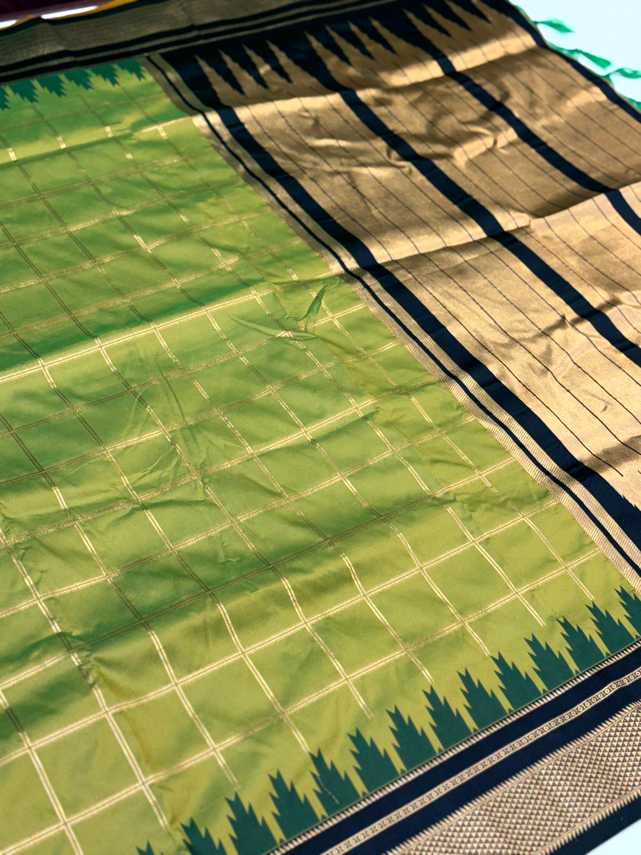 Majestic Dual Tone Gold Zari Saree


