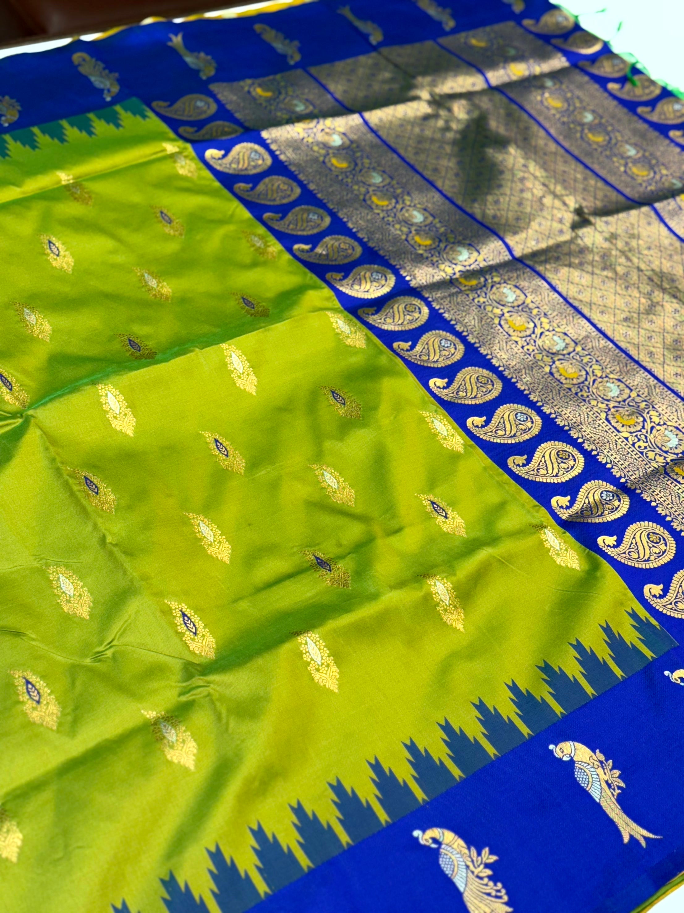 Peacock Charm Soft Silk Pattu Saree