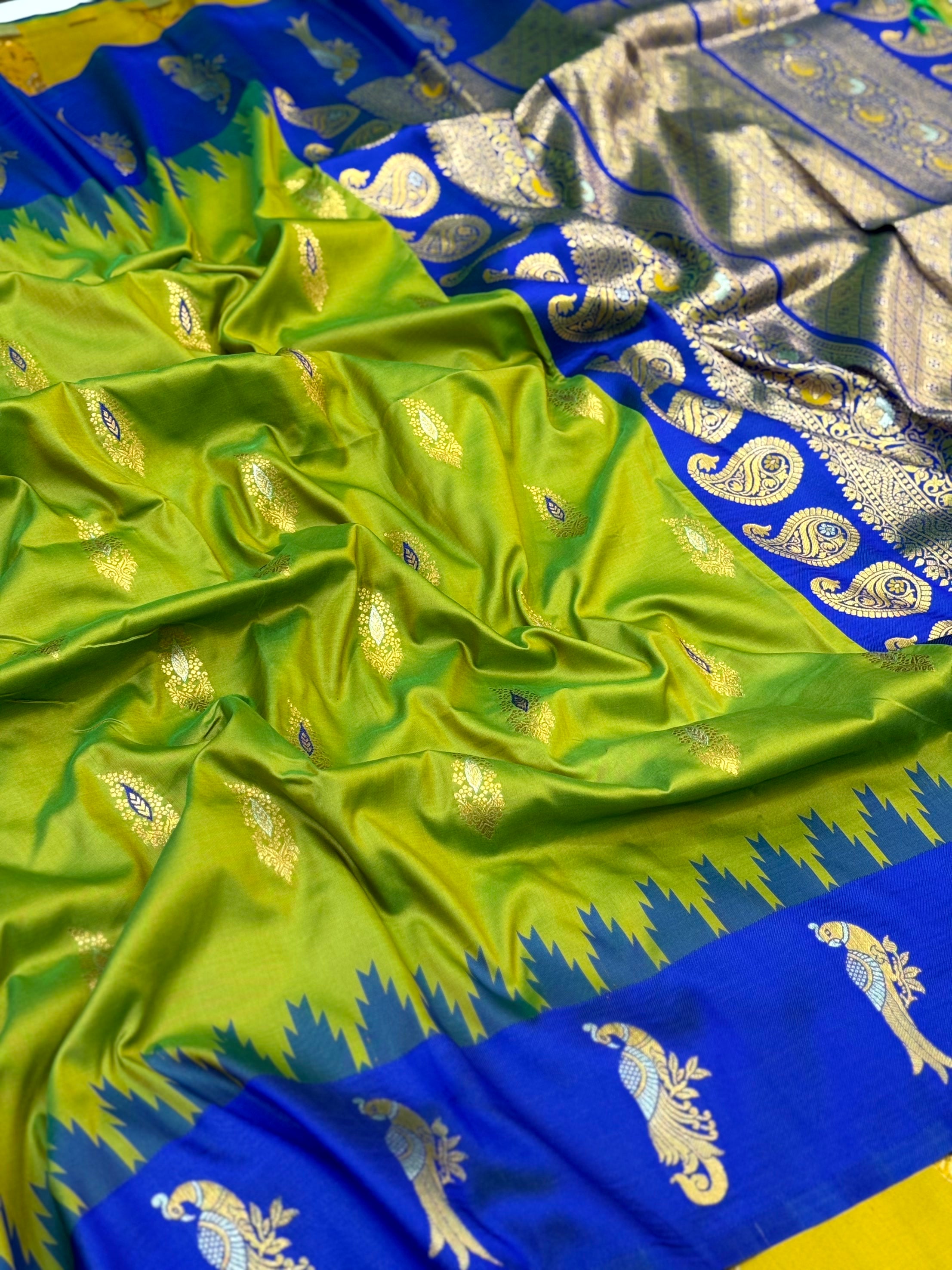 Peacock Charm Soft Silk Pattu Saree