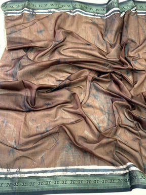 Regal Gold Zari Digital Silk Saree