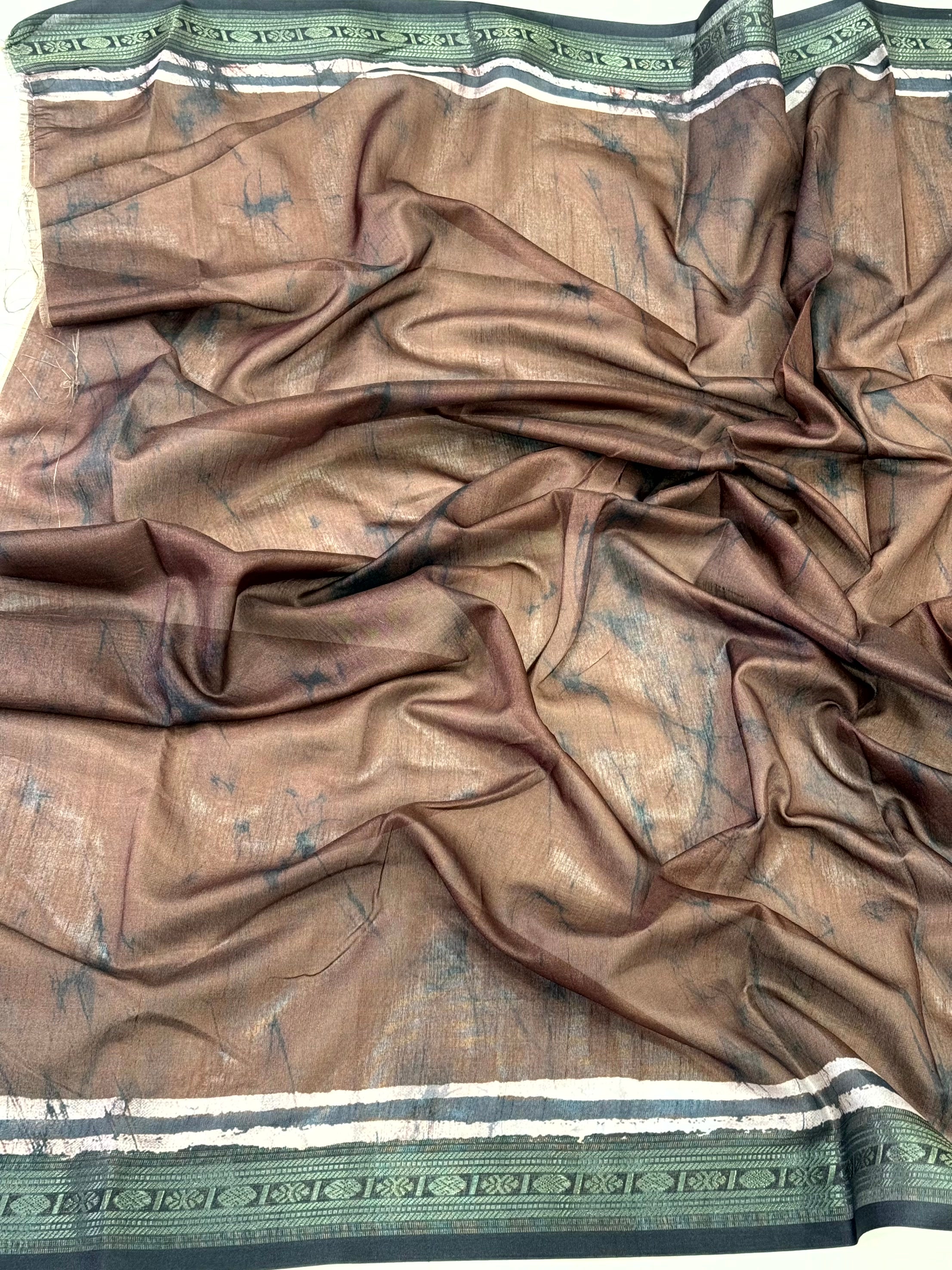 Regal Gold Zari Digital Silk Saree