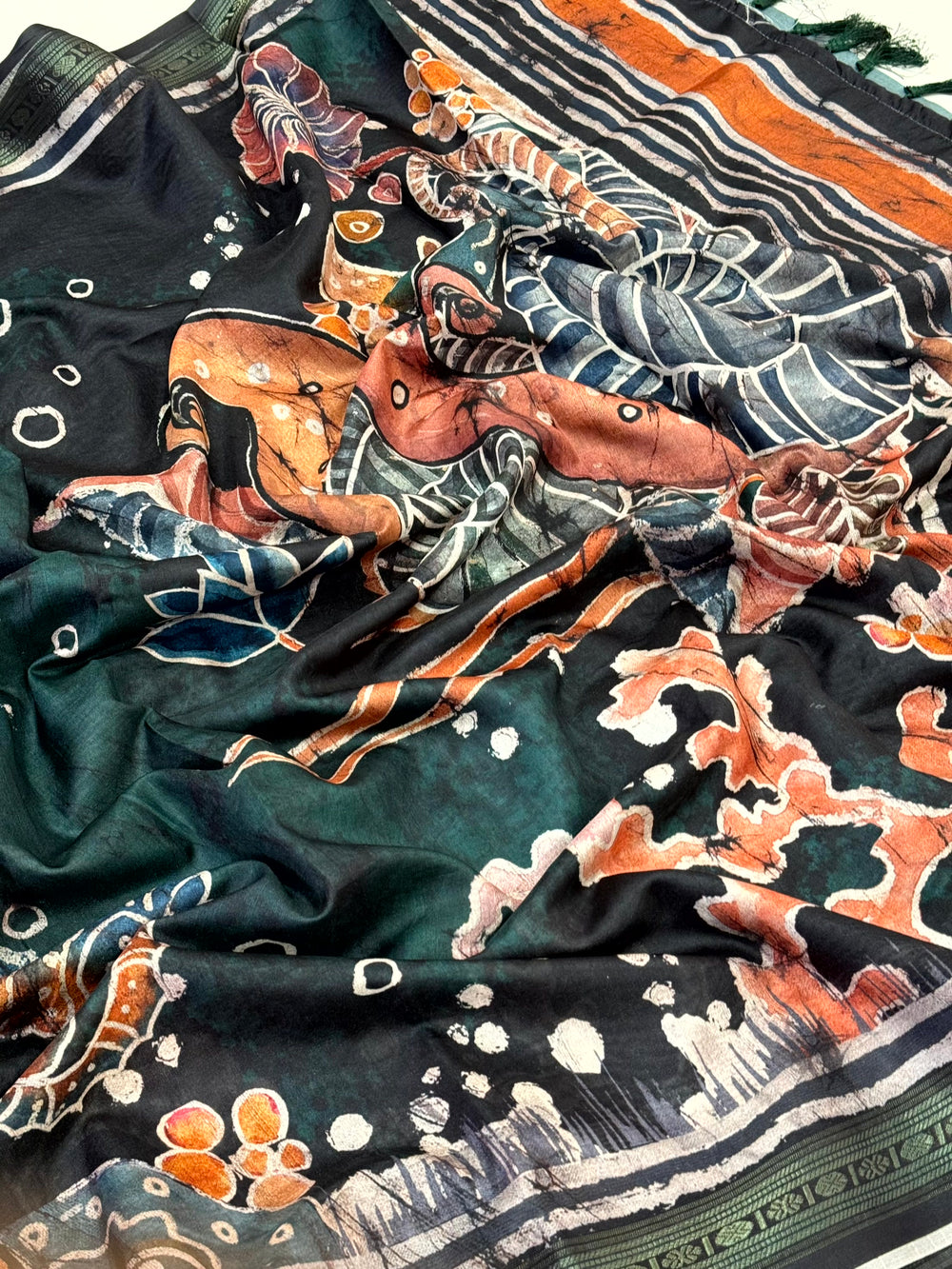 Tradition Gold Zari Digital Silk Saree


