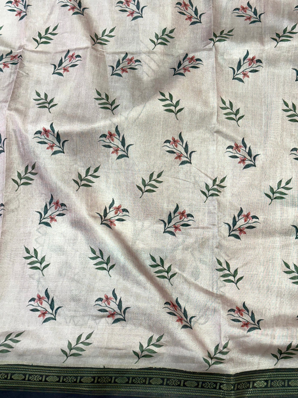 Radiant Rudraksh Border Floral Saree


