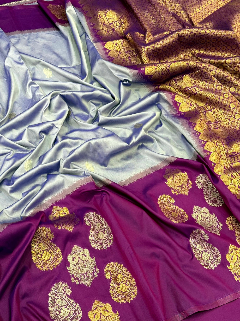 Royal Wine Pattu Border Soft Silk Saree