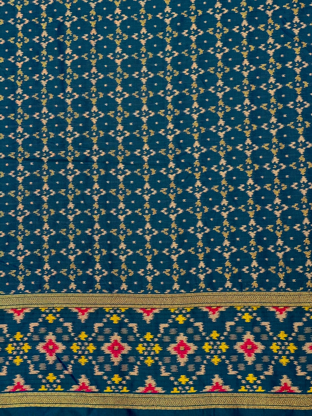 Majestic Dual Ikkat Soft Silk Saree