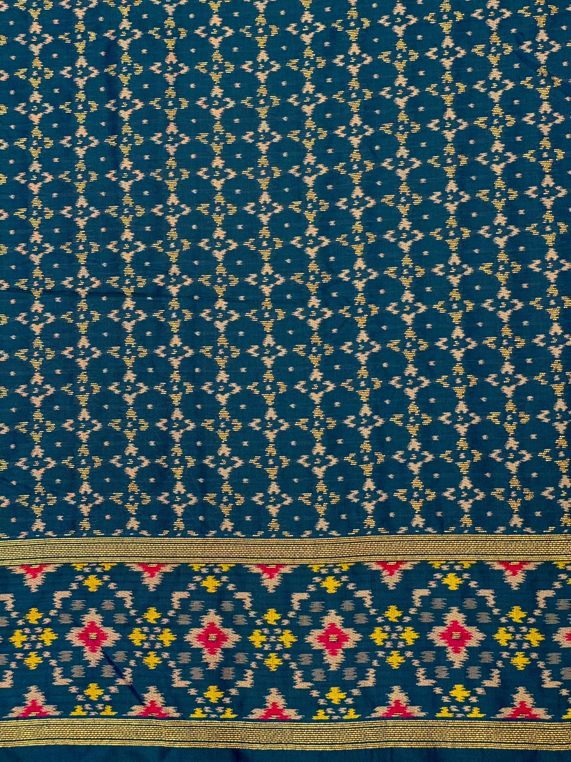 Majestic Dual Ikkat Soft Silk Saree