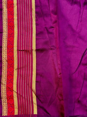 Elephant Zari Banarasi Soft Silk Saree