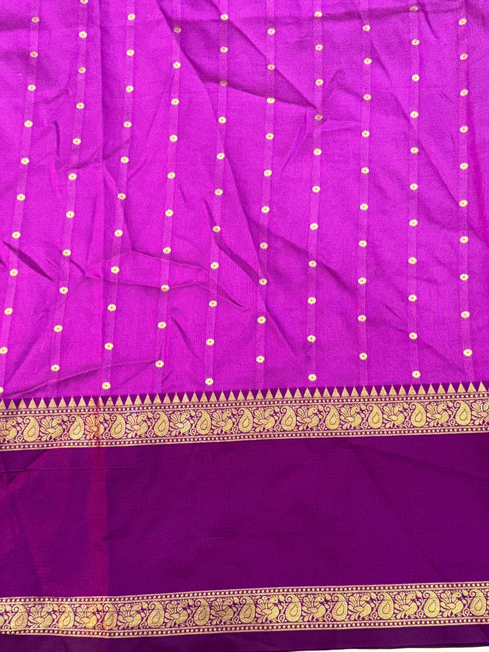 Pink Gadhwal Pure Soft Silk Saree