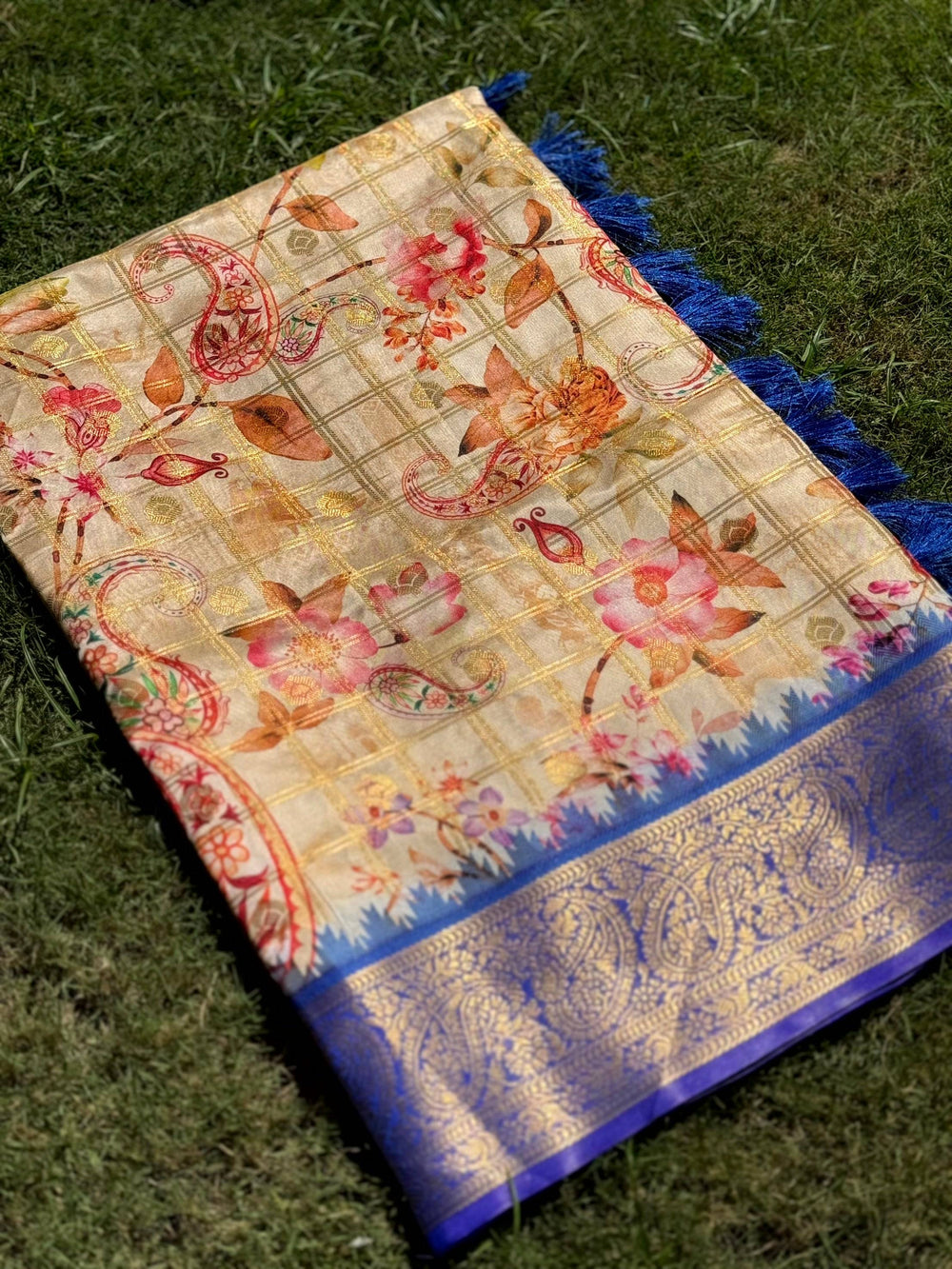 Heritage Banarasi Kalamkari Printed Saree