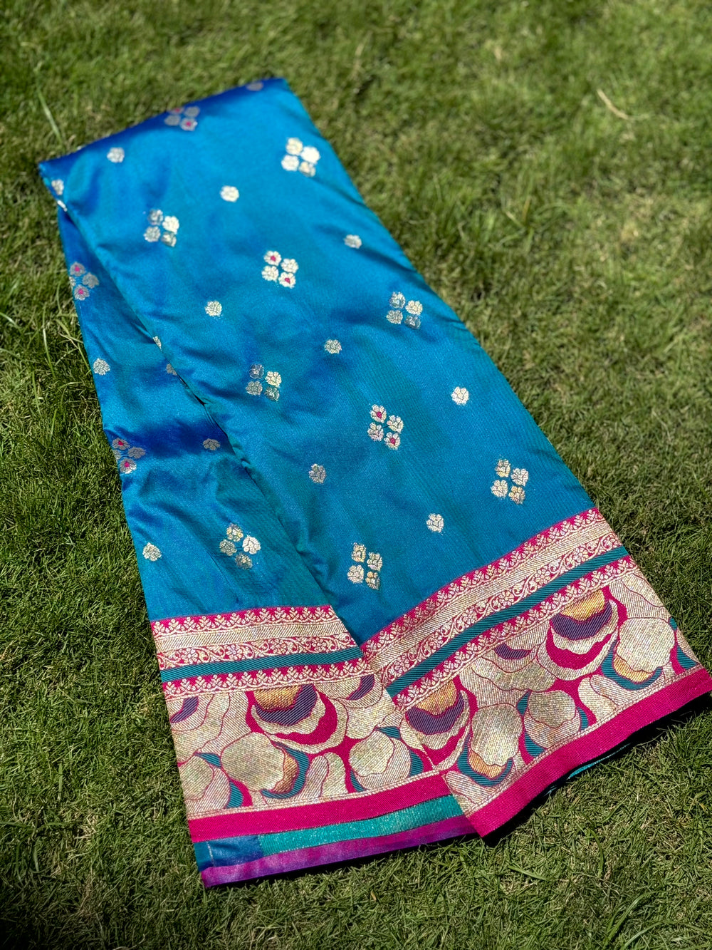 Royal Blue Soft Silk Kanjivaram Saree