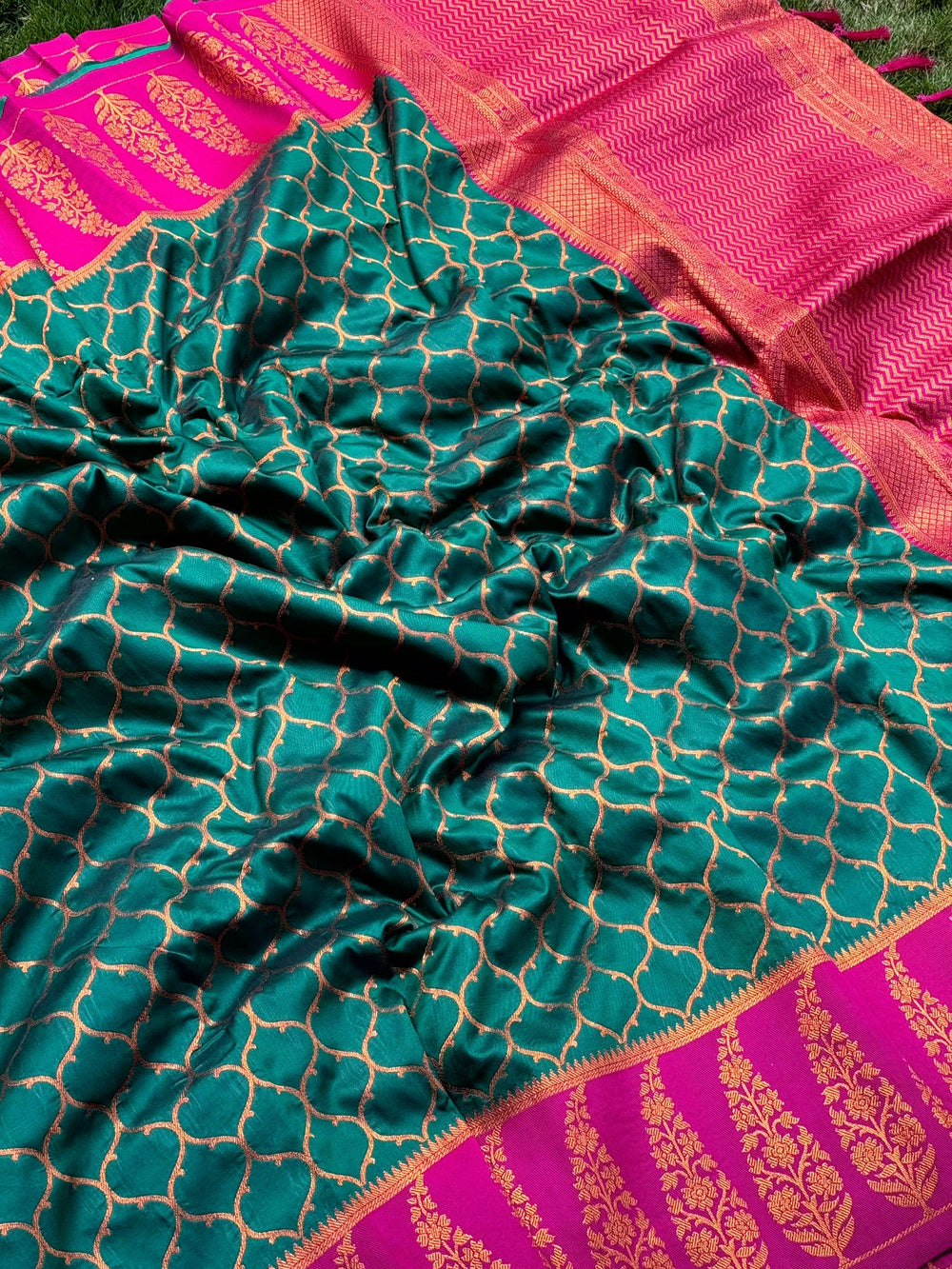 Rama Soft Banarasi Katan Silk Saree