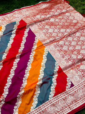 Radiant Banarasi Katan Silk Zari Weaving Saree