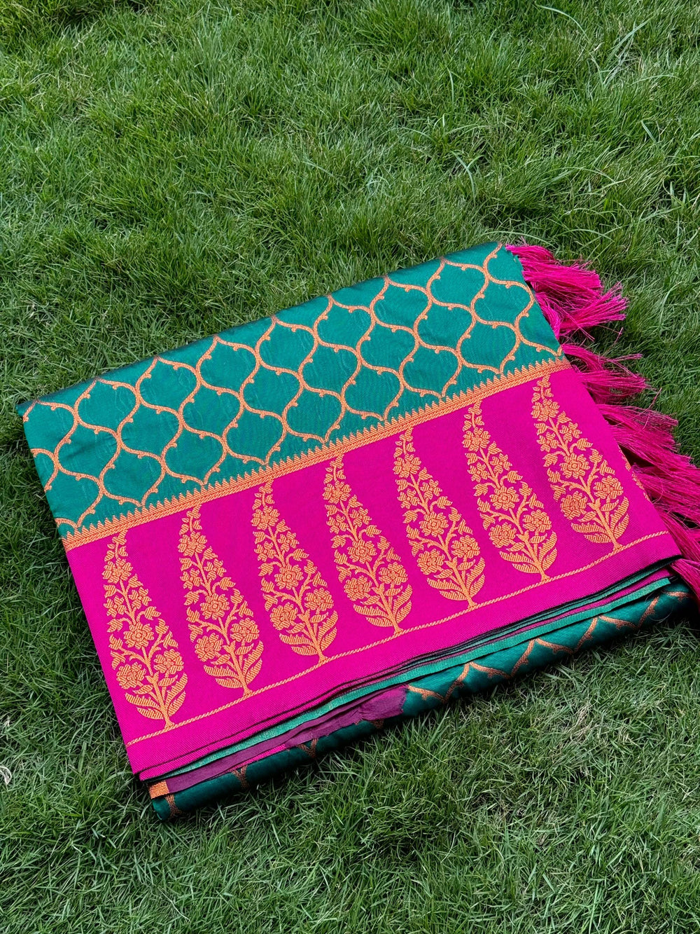 Rama Soft Banarasi Katan Silk Saree