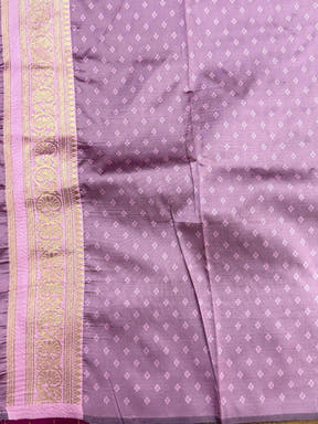 Wine Soft Silk Gadwal Border Saree

