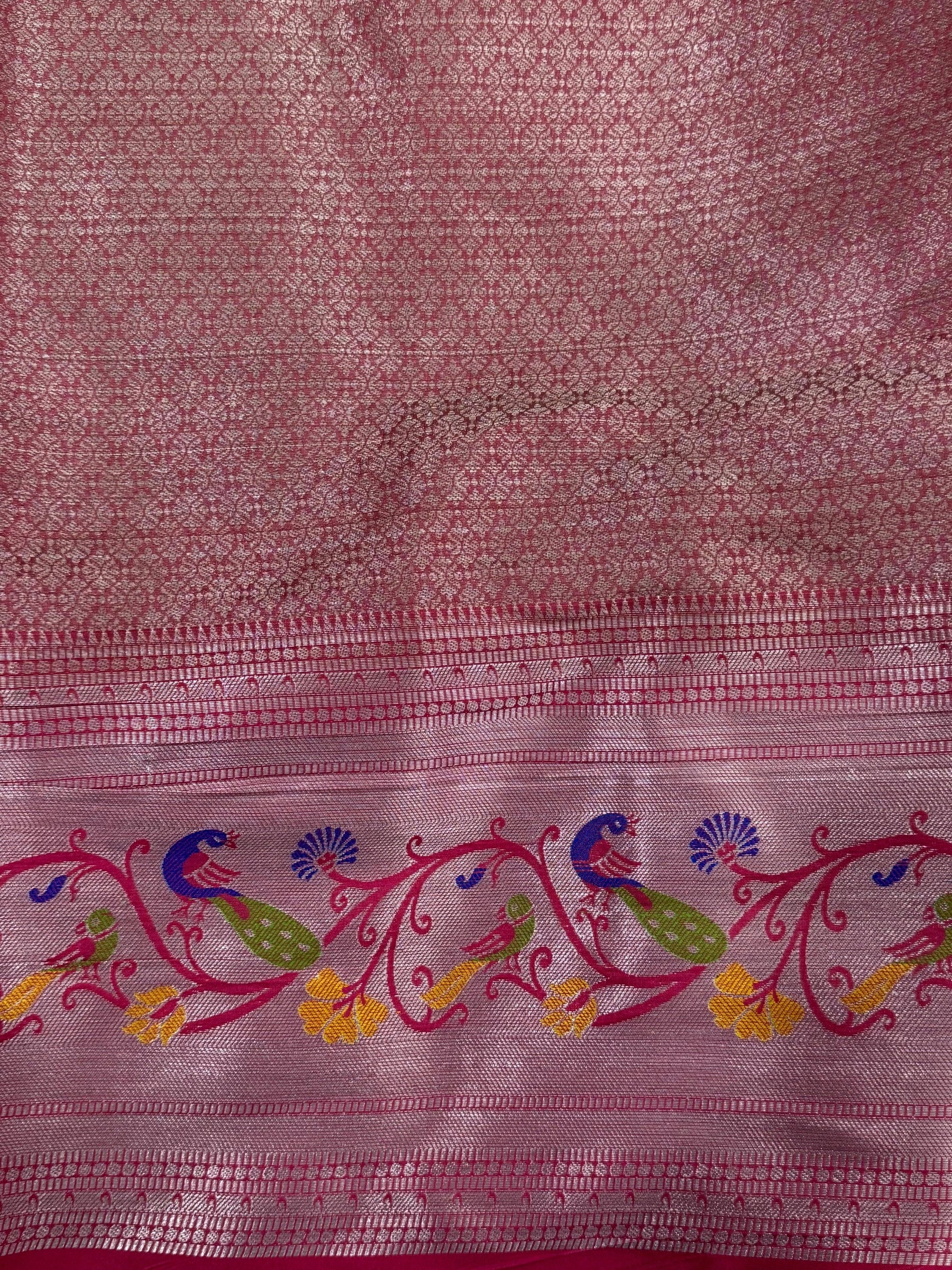 Beige Organza Tissue Saree

