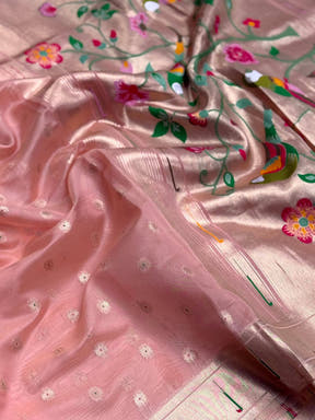 Royal Minakari Weave Soft Organza Paithani Saree