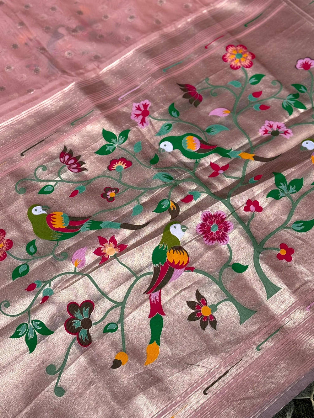 Royal Minakari Weave Soft Organza Paithani Saree