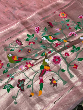 Royal Minakari Weave Soft Organza Paithani Saree