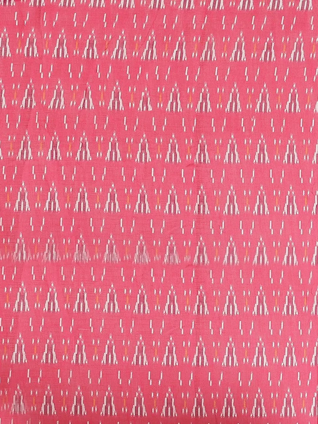Buy Soft Linen Ikkat Kalamkari Digital Print Saree