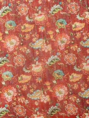 Buy Soft Linen Ikkat Digital Print Saree | Vastranand