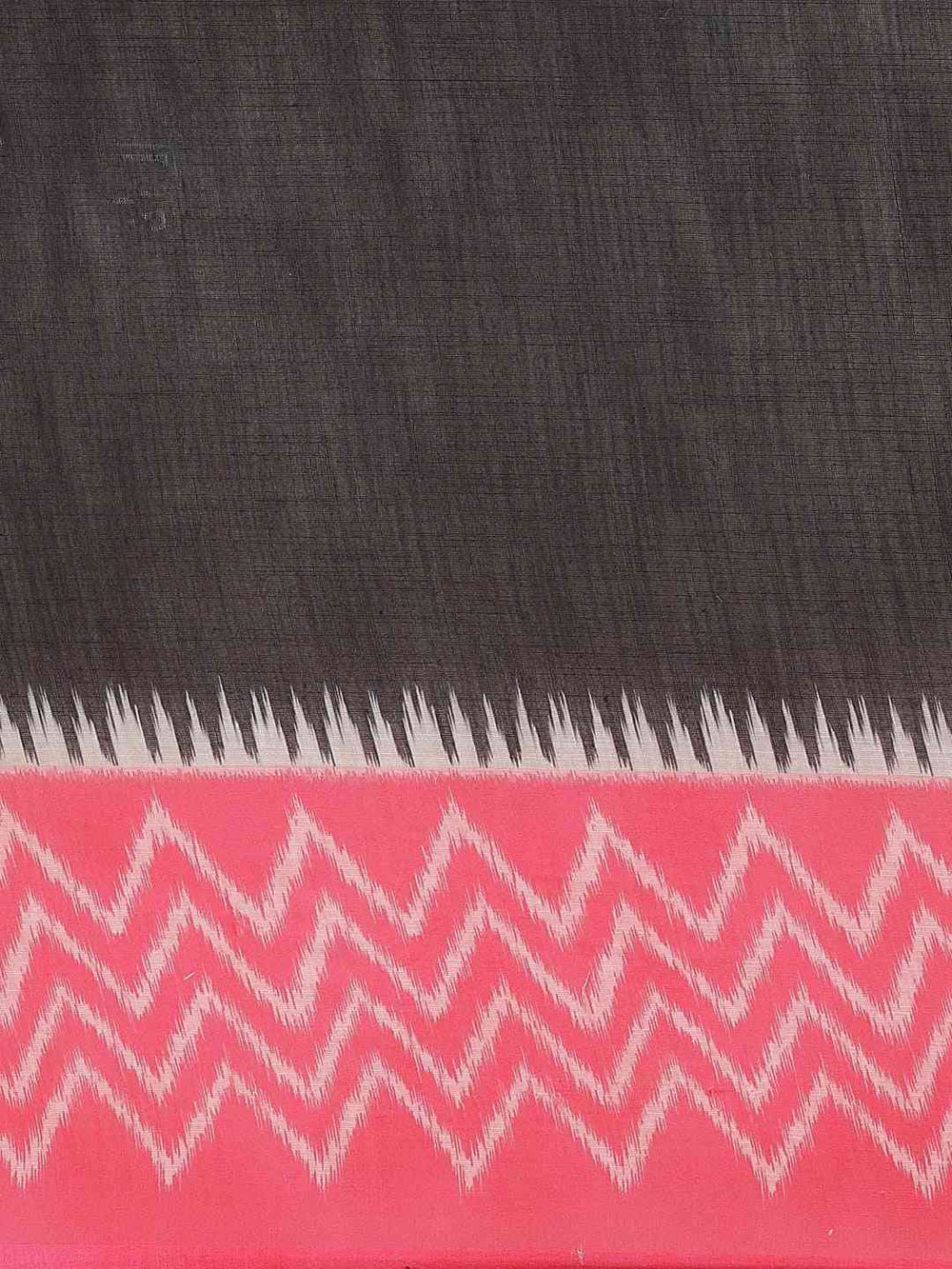 Exclusive Black & Pink Colour Ikat Saree