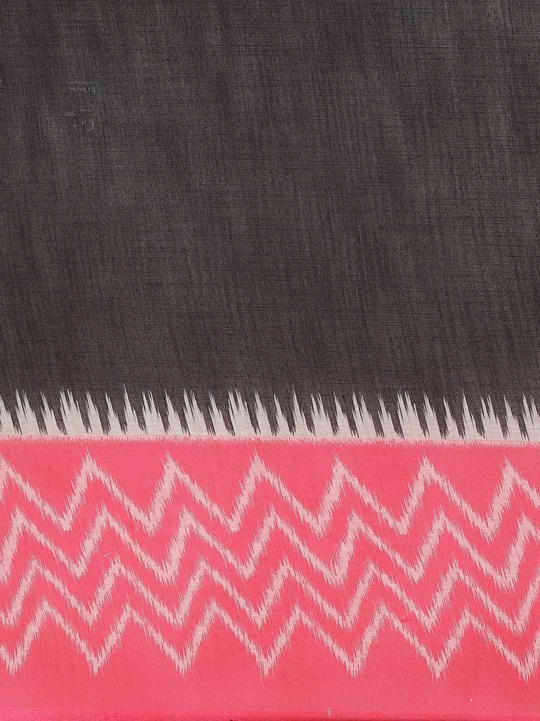 Exclusive Black & Pink Colour Ikat Saree