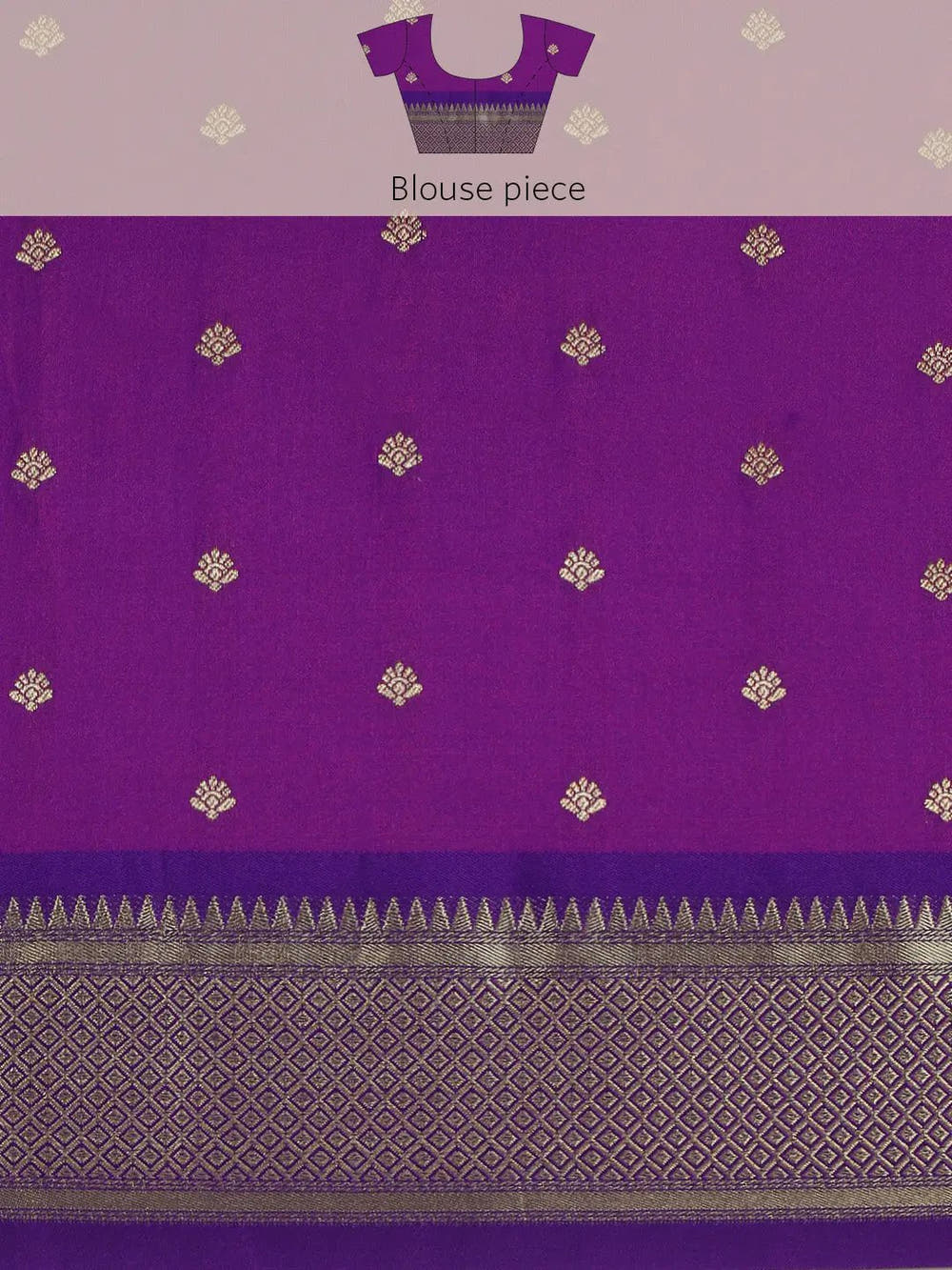 Traditonal Gajri Colour Yevla Paithani Minakari Work Silk Saree