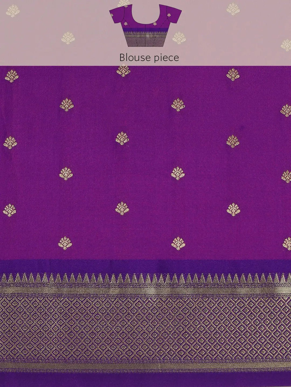 Traditonal Gajri Colour Yevla Paithani Minakari Work Silk Saree