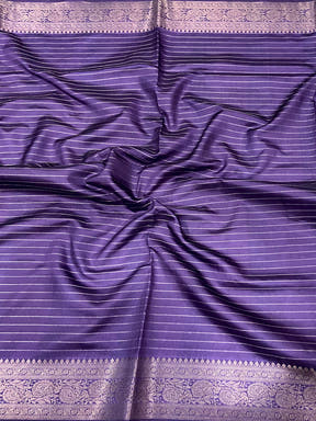 Lavender Bliss Floral Saree