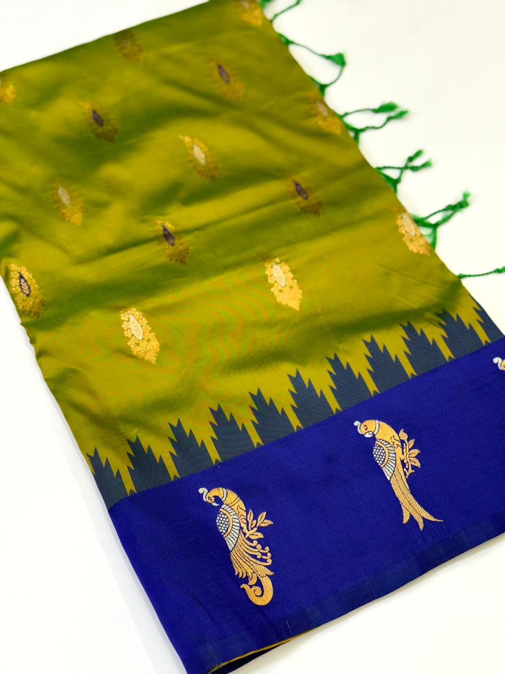 Peacock Charm Soft Silk Pattu Saree