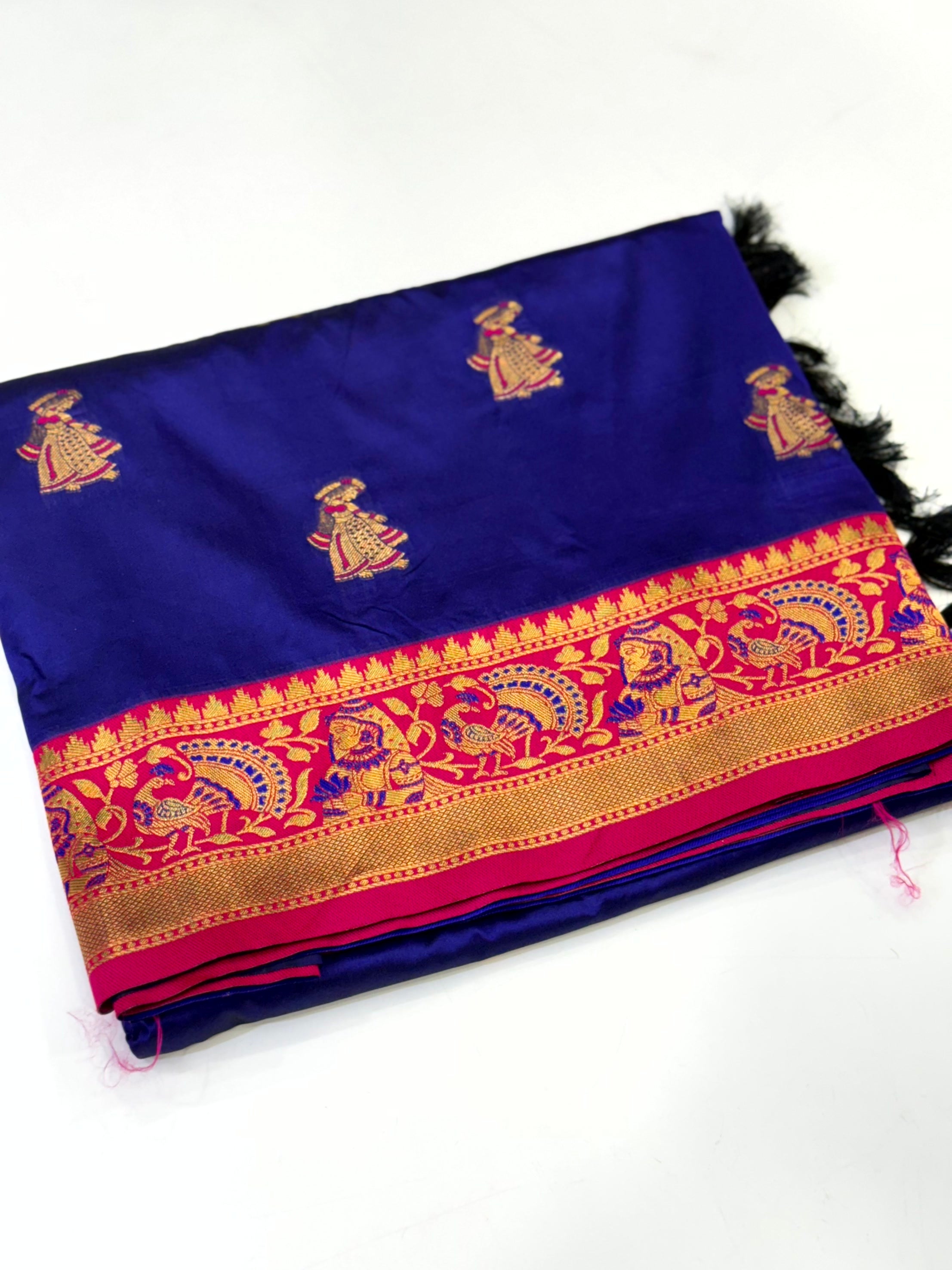 Royal Yeval Paithani Soft Silk Saree