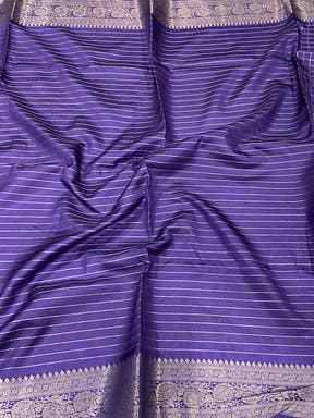 Radiant in Purple Floral Print Saree