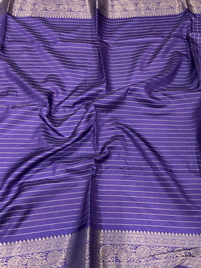 Radiant in Purple Floral Print Saree