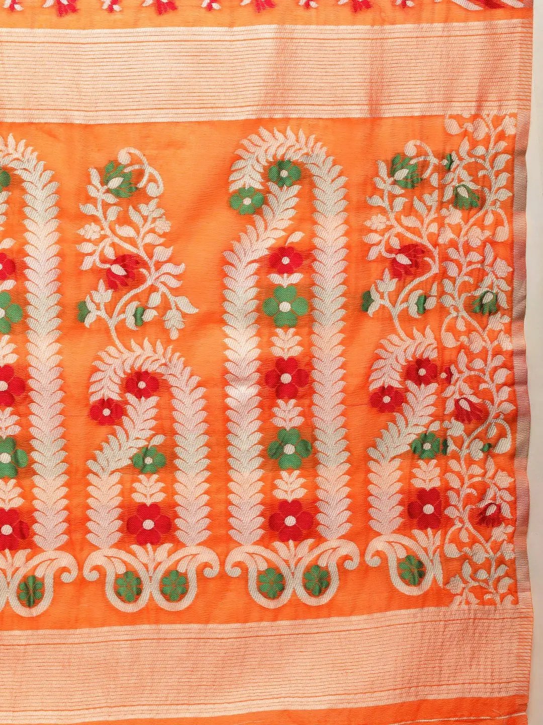 Dhakai Jamdani Cotton Silk Saree