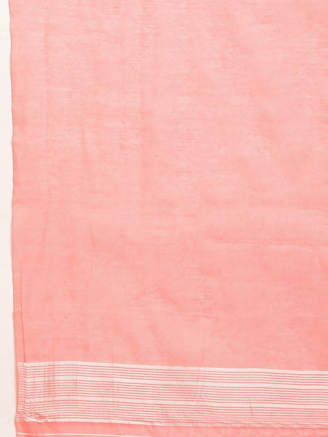 Dhakai Jamdani Cotton Silk Saree