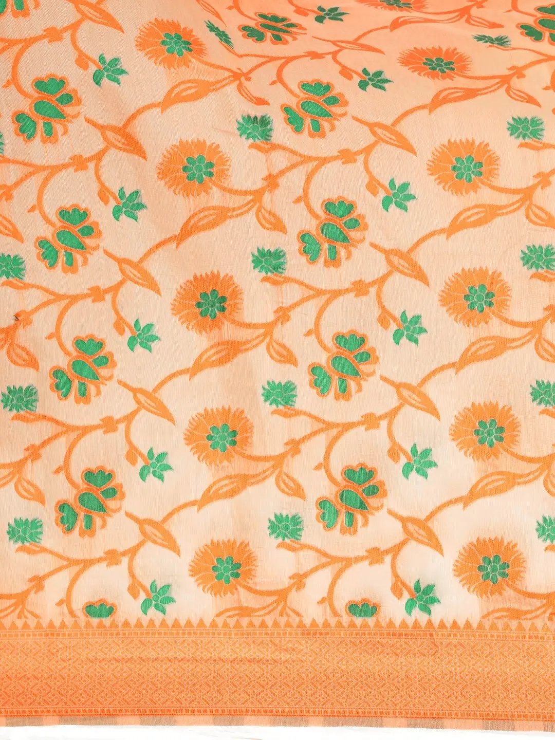 Dhakai Jamdani Cotton Silk Saree