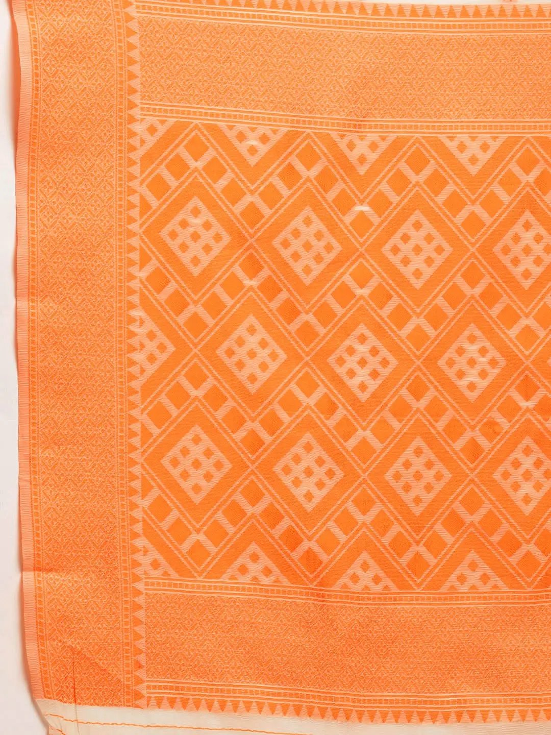 Dhakai Jamdani Cotton Silk Saree