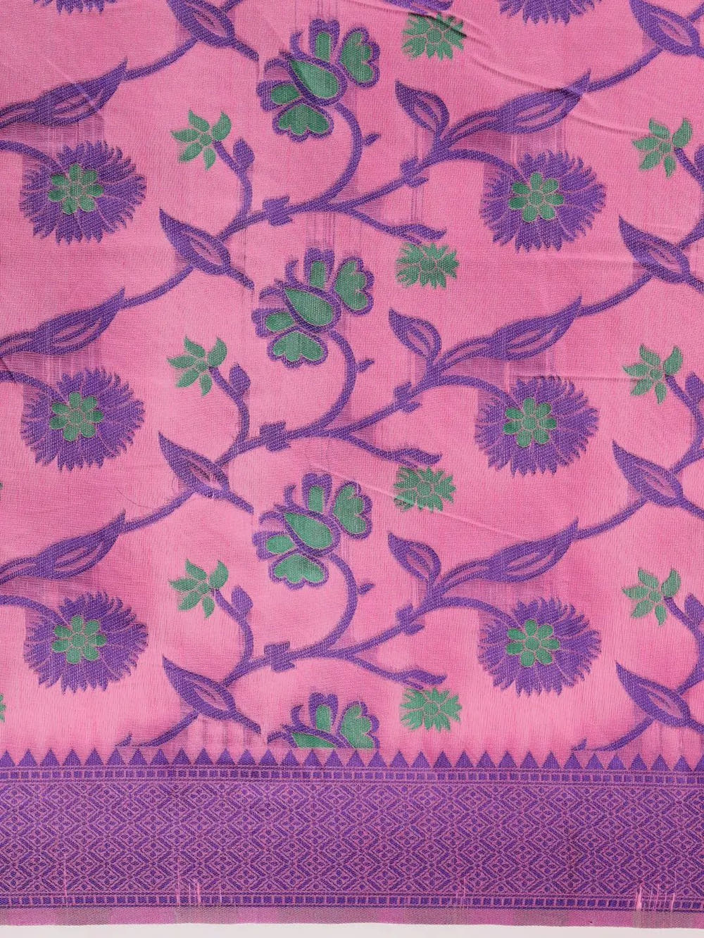 Dhakai Jamdani Light Weight Cotton Silk Saree