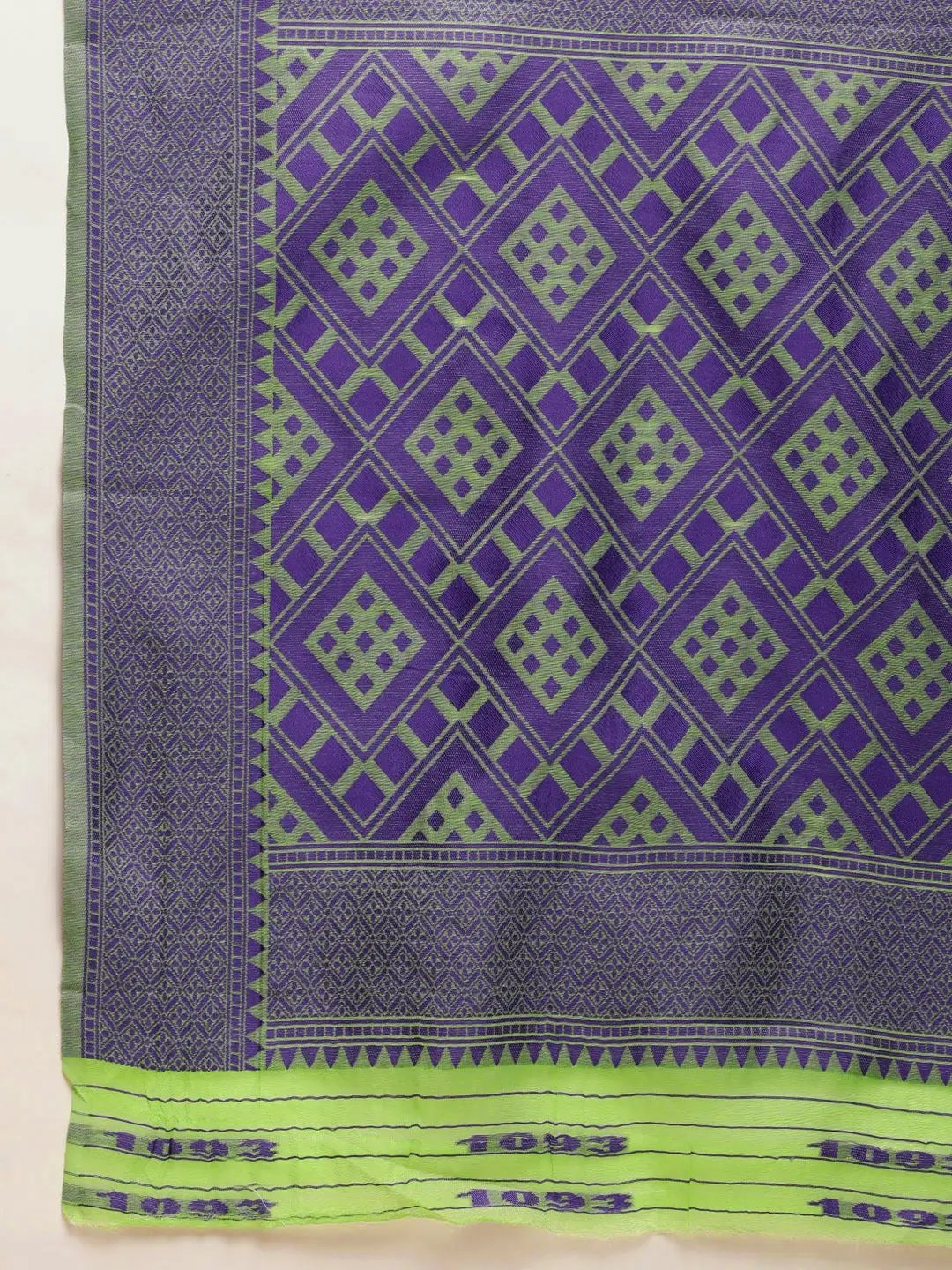 Dhakai Jamdani Cotton Silk Saree