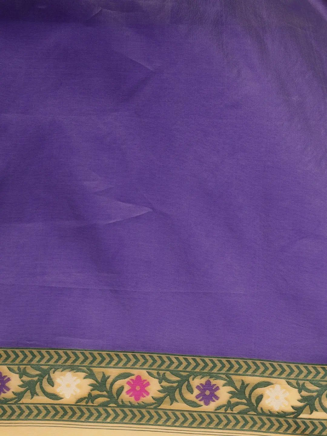 Dhakai Jamdani Cotton Silk Saree