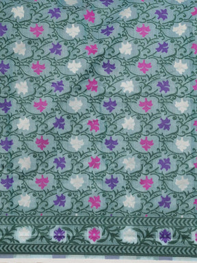 Dhakai Jamdani Cotton Silk Saree